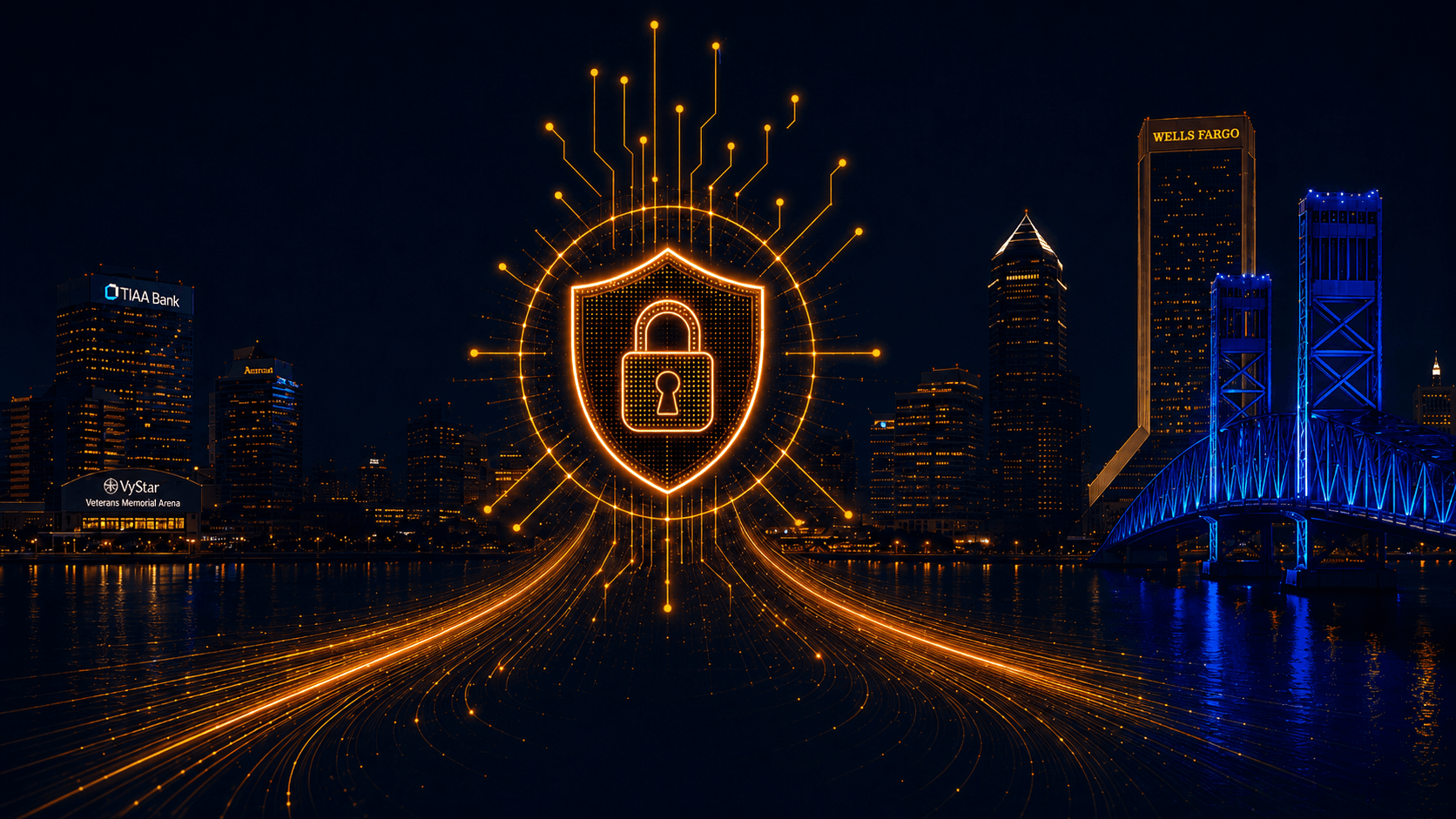 Abstract security shield form